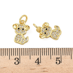  Colgante de Perro | Baño de oro 18k