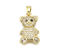 Colgante Oso Con Circones | Baño de oro 18k