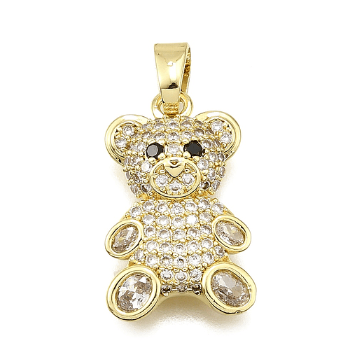 Colgante Oso Con Circones | Baño de oro 18k