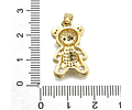 Colgante Oso Con Circones | Baño de oro 18k