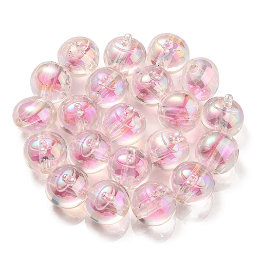 Pelota Acrilica Rosada 16x15.5x16.5mm