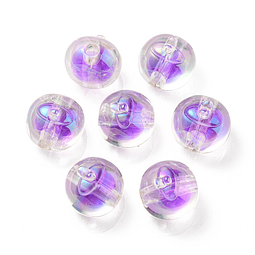  Pelotas Acrílica Morado | 16x15.5x16.5mm