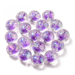  Pelotas Acrílica Morado | 16x15.5x16.5mm