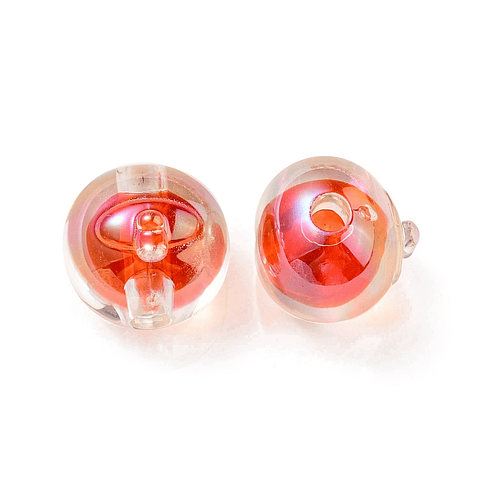 Pelota Acrílica Rojo Naranjo | 16x15.5x16.5mm