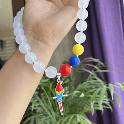  Collar Acrilico Con Guacamaya 