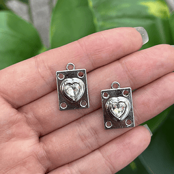 Colgante Rectángulo con Corazón | Y2K