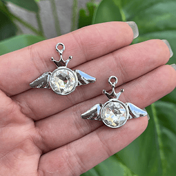 Colgante Ala y Corona | y2k