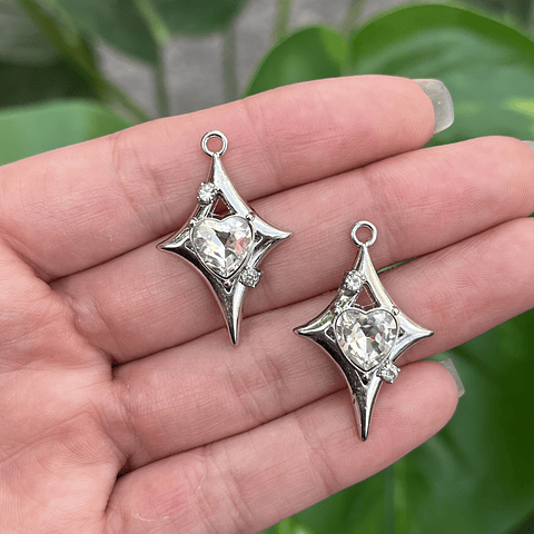 Colgante Estrella Con Corazón | Y2K