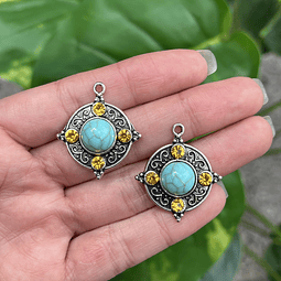 Colgante Bohemio Turquesa