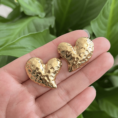 Aros de Corazón | Acero Inoxidable 