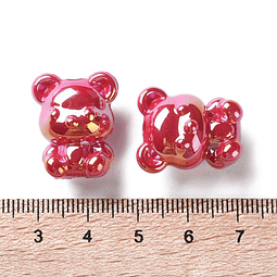  Separador Oso Acrílico Rojo