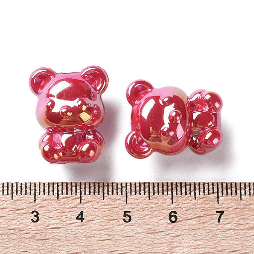 Separador Oso Acrílico Rojo