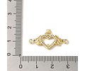 Conector Corazón Con Alas | Baño de oro 18k