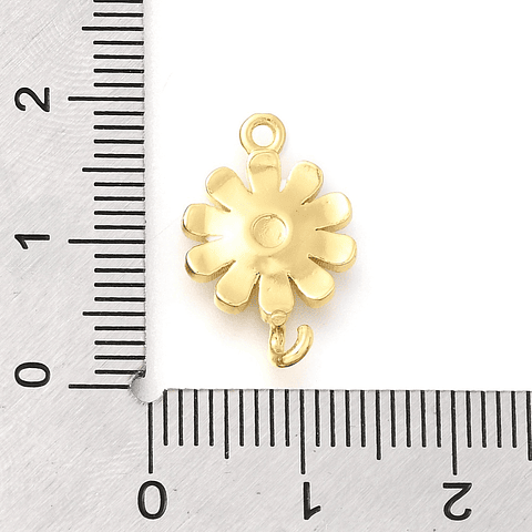 Conector Manzanilla Esmaltado | Baño de oro 18k