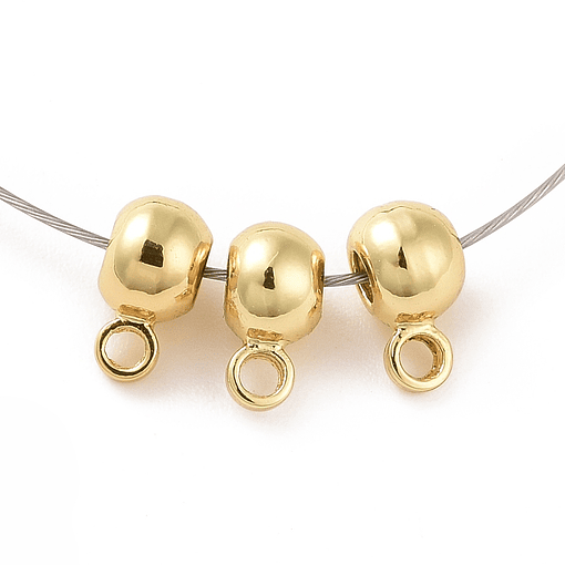 Pasador Con Gomita | Baño de oro 18k