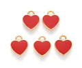 Corazones Esmaltados Rojo 