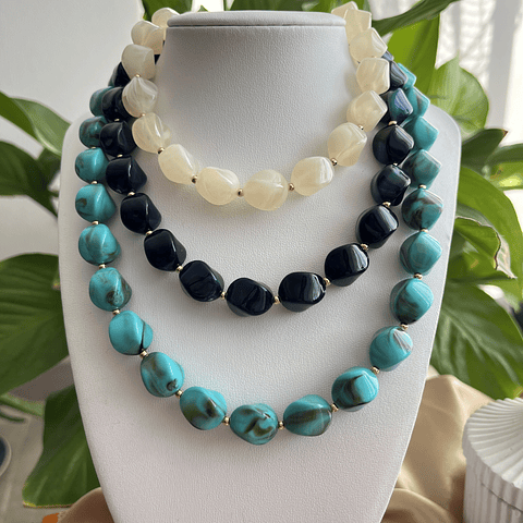 Collares Pepitas Acrílicas 