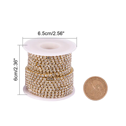 Cadena de Strass - Dorada