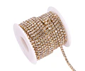 Cadena de Strass - Dorada