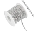Cadena de Strass - Plateada