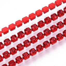  Cadena Strass - Rojo