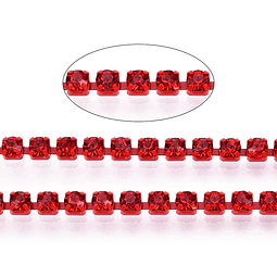  Cadena Strass - Rojo