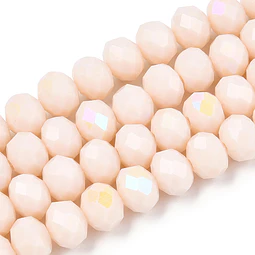  Cristal Rondel | Blanco Antiguo | 4mm