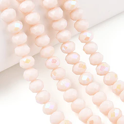  Cristal Rondel | Blanco Antiguo | 4mm