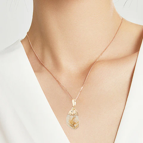 Colgante Citrino Natural En Bruto