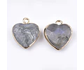 Colgante Corazón Facetado de Labradorita