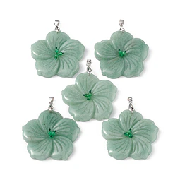  Colgante Flor de Durazno de Aventurina 