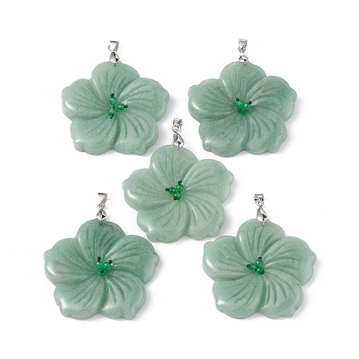 Colgante Flor de Durazno de Aventurina 