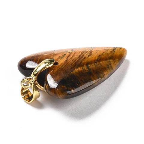 Colgante de Corazón de Ojo de Tigre