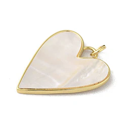  Colgante de Corazón Con Nacar | Baño de oro 18k