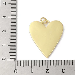  Colgante de Corazón Con Nacar | Baño de oro 18k
