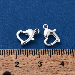  Mosquetón Corazón | Baño de Plata S925