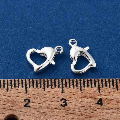 Mosquetón Corazón | Baño de Plata S925