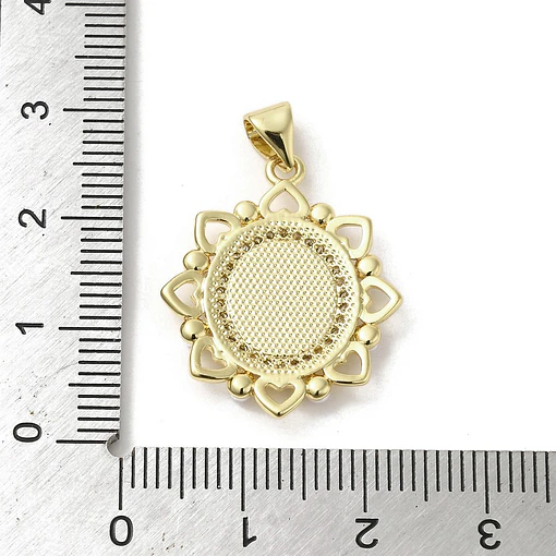 Colgante de Cruz Con Nacar, circones  y perla abs | Baño de oro 18k