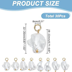  Colgante Perla Shell Natural | Acero Inoxidable