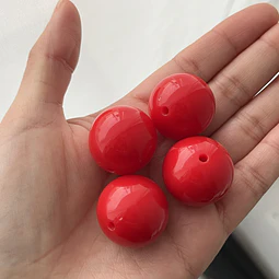 25mm | Pelotas Acrílicas Rojo