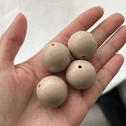 25mm | Pelotas Acrílicas Beige