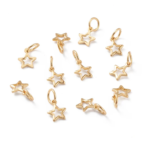 Colgante de Estrella hueca | Baño de oro 18k