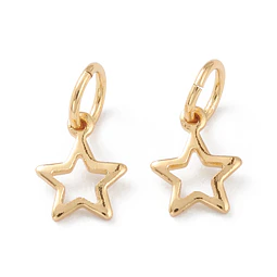  Colgante de Estrella hueca | Baño de oro 18k