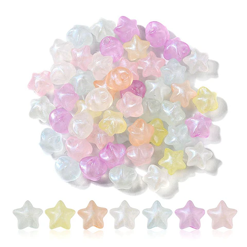 10 Separadores de Estrellas Acrílicas 