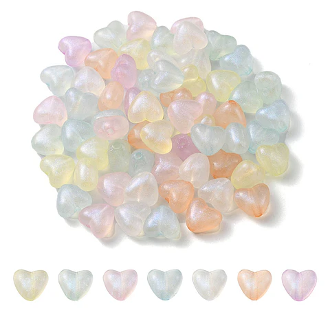 10 Separadores de Corazones Acrilicos