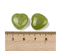 10 Corazones de Acrilico | Verde Oliva