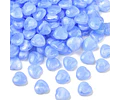 10 Corazones de Acrilico | Azul Aciano