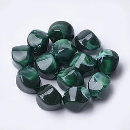  Piedra Imitación Pepita | Acrílico Verde