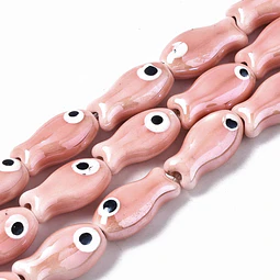  Pez de cerámica | Rosado 