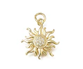 Colgante de Sol Con Circones | Baño de oro 18k